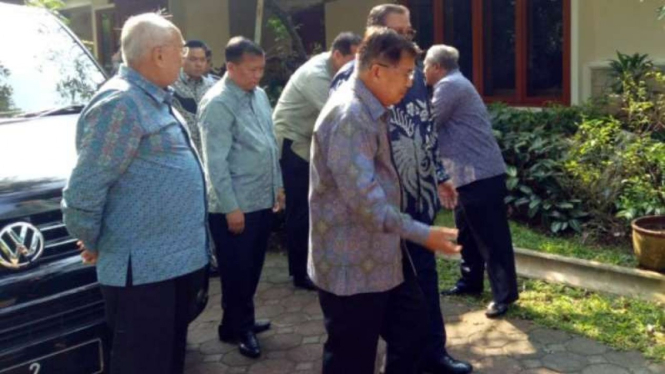 JK datangi kediaman SBY di Cikeas, Bogor, Rabu, 26 Juni 2019.