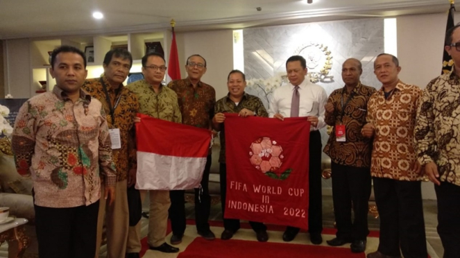 Masyarakat Sepakbola Indonesia bersama Ketua DPR RI, Bambang Soesatyo