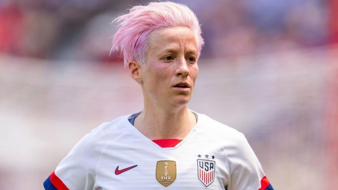 Winger Timnas Putri Amerika Serikat, Megan Rapinoe. 