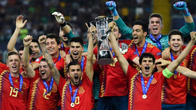 Spanyol juara Piala Eropa U-21.