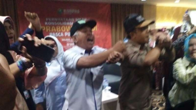 Relawan Prabowo-Sandi ribut antar mereka.