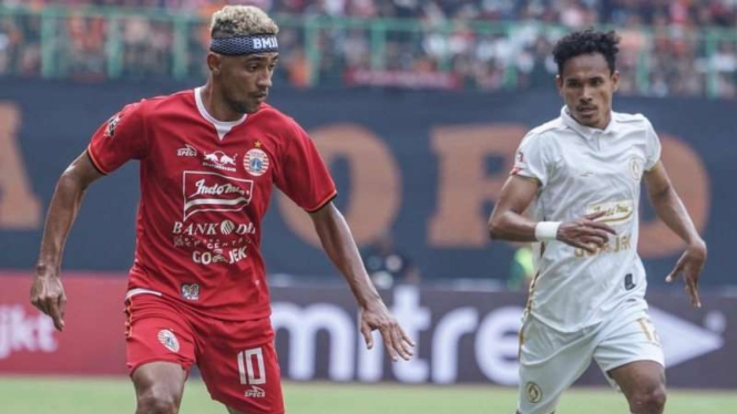 Pertandingan Liga 1 2019 antara Persija Jakarta kontra PSS Sleman