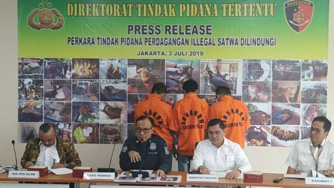 Polisi Ungkap Perdagangan Puluhan Satwa Dilindungi Melalui Media Sosial