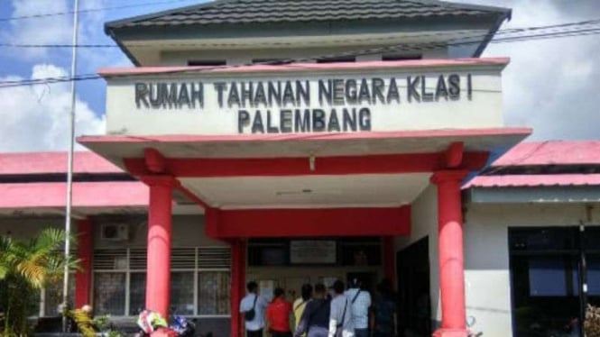Rumah Tahanan (Rutan) Negara Klas I Palembang, Sumatera Selatan.