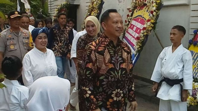 Kapolri Jenderal Polisi Tito Karnavian saat menghadiri peresmian Dojo Renzo.