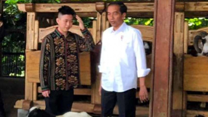 Rich Brian bertemu Jokowi