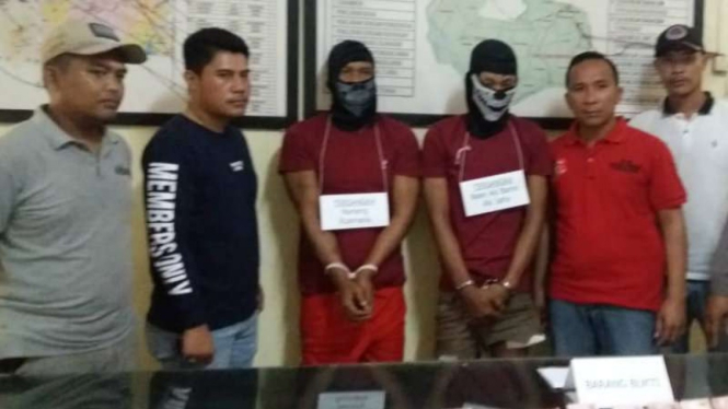 Dua orang residivis ditangkap Kepolsisian Sektor Parungpanjang, Polres Bogor. 