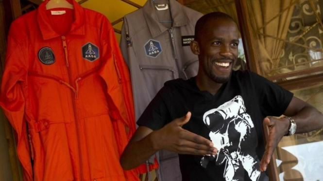 Mendiang Mandla Maseko kerap dijuluki Afronaut dan Spaceboy. - AFP/Getty Images