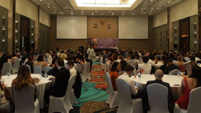 Kompetisi debat antar mahasiswa di Australia-Asia di Bali, Senin, 8 Juli 2019.