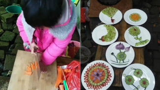 Gadis 5 Tahun Jago Ukir Sayuran, Ada Alasan Pilu di Baliknya