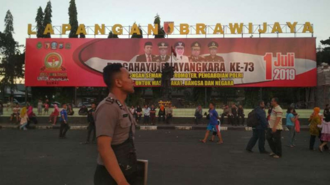 HUT ke-73 Bhayangkara di Jatim digelar Markas Kodam V/Brawijaya di Surabaya.