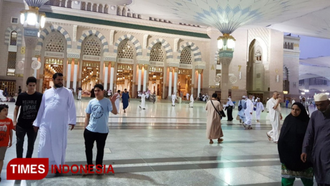 Jemaah calon haji Indonesia sudah memadati Madinah (Foto: Dok TIMES Indonesia)