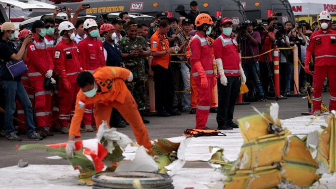 Semua penumpang dan awak Boeing 737 Max yang berjumlah 189 orang tewas ketika pesawat jatuh ke Laut Jawa 13 menit setelah tinggal landas dari Bandara Soekarno-Hatta pada 2018. - EPA