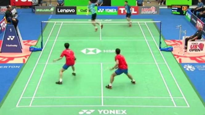 Ko Sung Hyun/Shin Baek Cheol vs Lee Yang/Wang Chi-Lin.