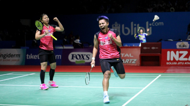 Greysia Polii/Apriyani Rahayu Melaju ke Babak Kedua Indonesia Open 2019