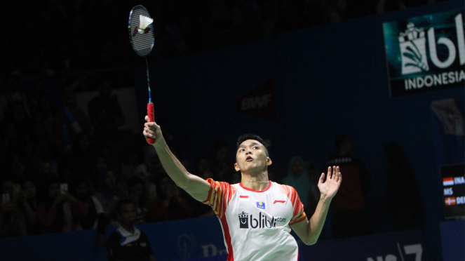 Jonatan Christie Melaju ke Babak Kedua Indonesia Open 2019