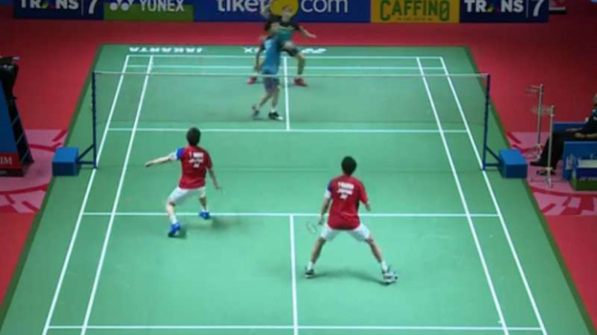 Kevin Sanjaya Sukamuljo/Marcus Fernaldi Gideon vs Takuto Inoue/Yuki Kaneko.