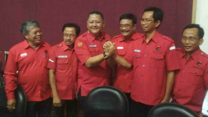 Ketua DPP PDIP Djarot Saiful Hidayat dalam konfercab lanjutan PDIP Surabaya.