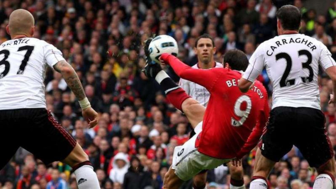 Dimitar Berbatov saat masih membela Manchester United