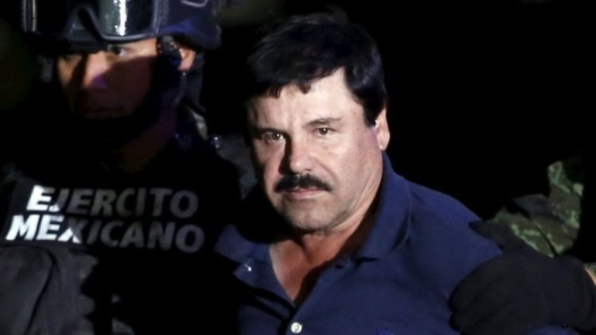 Raja narkoba Meksiko paling kejam, Joaquín 'El Chapo' Guzmán.-Reuters
