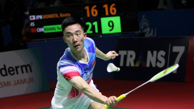 Kento Momota Gagal Pertahankan Titel Indonesia Open, Huang Yu Xiang