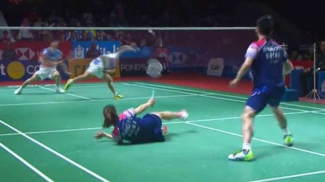 Zheng Siwei/Huang Yaqiong di final Indonesia Open 2019.