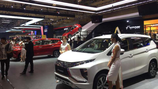 Booth Mitsubishi di GIIAS 2019. 