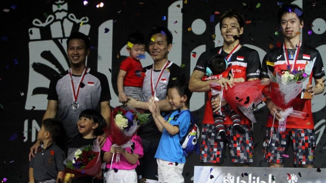 Kalahkan Ahsan-Hendra, Marcus Gideon-Kevin Sanjaya Juarai Indonesia Open 2019