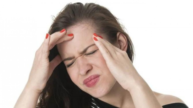 Ilustrasi penderita migrain.
