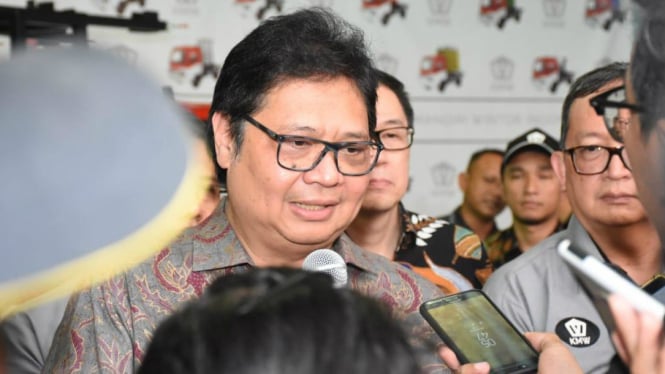 Menko Perekonomian dan Ketua Umum Golkar Airlangga Hartarto.