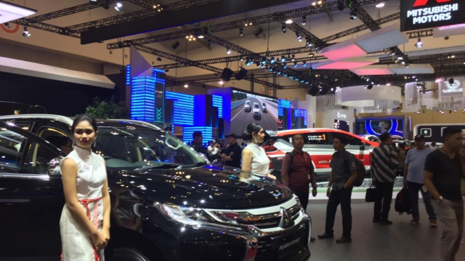 Booth Mitsubishi di GIIAS 2019.