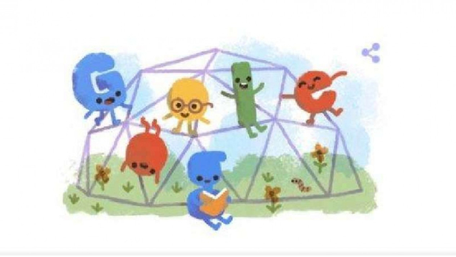 Google Doodle Hari Anak Nasional 2019.