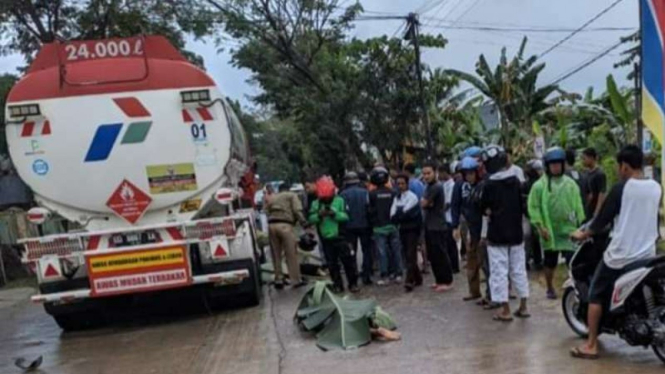 Truk Tangki Pertamina Terlibat Kecelakaan, Satu Keluarga Tewas