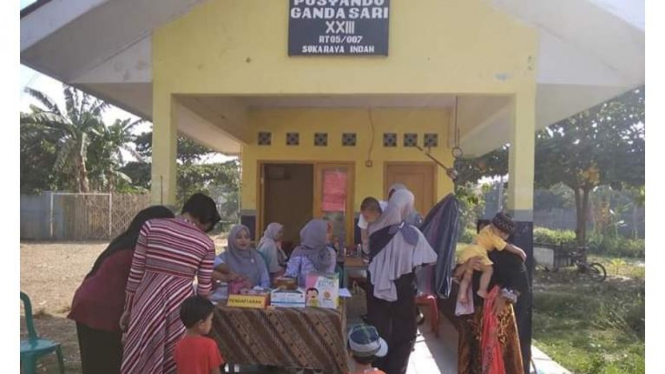 Ibu ibu antusias melaksanakan kegiatan Posyandu(dokpri)