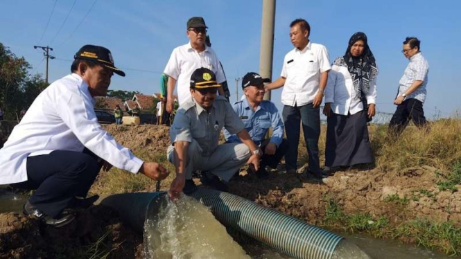 Kementan dan Kemen PUPR atasi kekeringan bersama. 