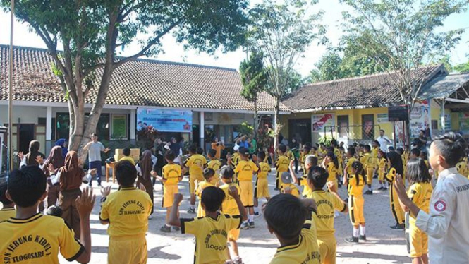 Peringatan Hari Anak Nasional di Desa Jebung Kidul, Bondowoso (25/7).