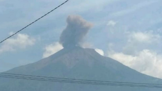 Gunung Kerinci meletus, Rabu 31 Juli 2019