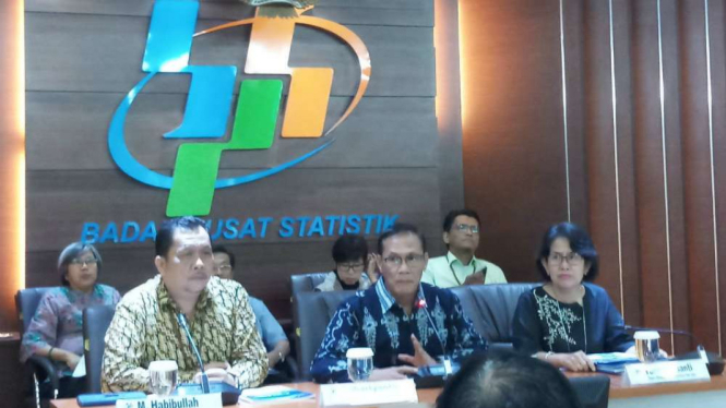 Kepala Badan Pusat Statistik (BPS), Suhariyanto (tengah).