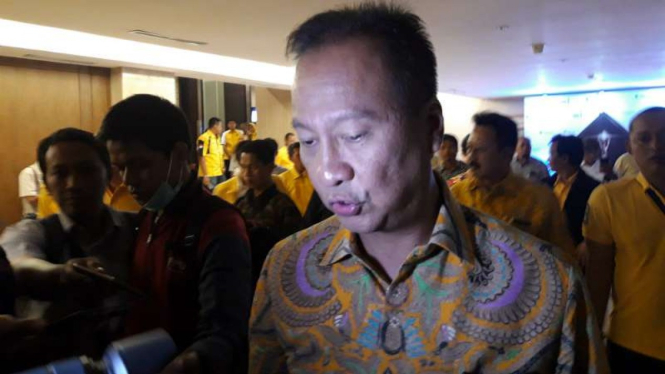 Menteri Sosial Agus Gumiwang Kartasasmita, di Yogyakarta