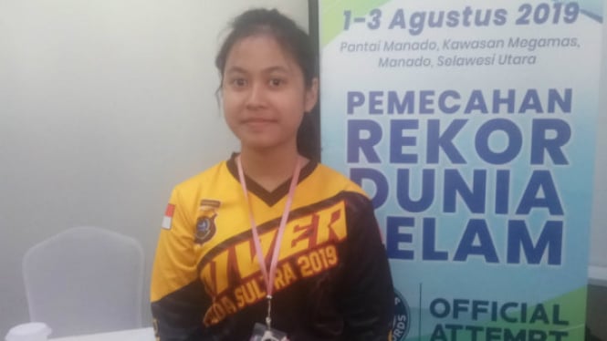 Sinta Ayu Faradila, Penyelam Termuda Usia 14 Tahun.