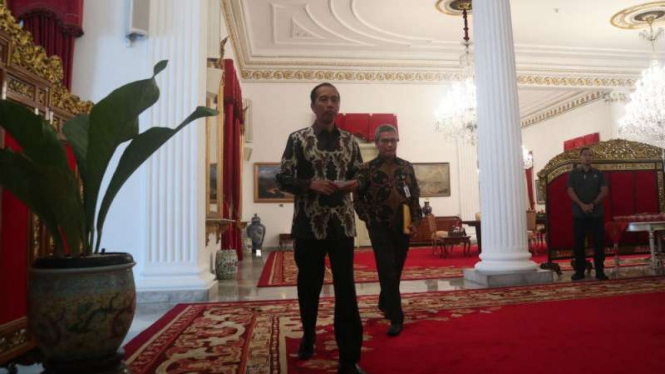 Presiden Joko Widodo di Istana Negara, Jakarta, Selasa, 6 Agustus 2019.