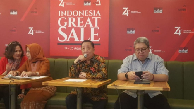 Konferensi pers Indonesia Great Sale