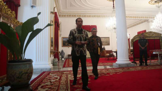  Presiden Joko Widodo di Istana Negara, Jakarta, Selasa 6 Agustus 2019.