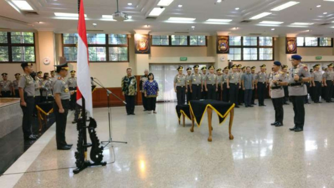 Kapolri Jenderal Polisi Tito Karnavian memimpin sertijab.