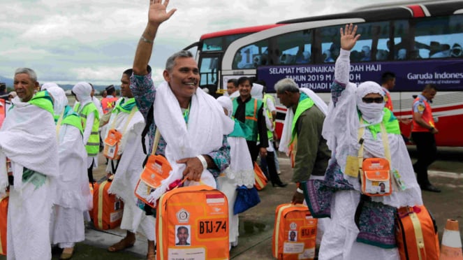 Foto dos peregrinos do Haj de Aceh