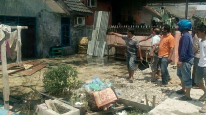 Lokasi Rumah Terbakar di Kecamatan Medan Marelan.