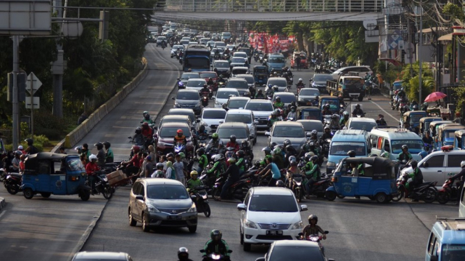 Kemacetan Jakarta. - Antara