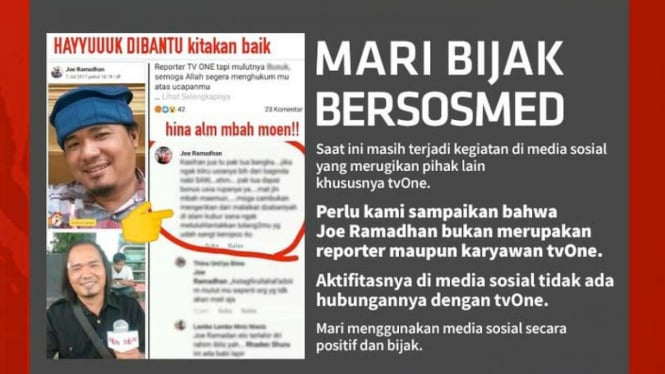 Viral Joe Ramadhan hina Mbah Moen