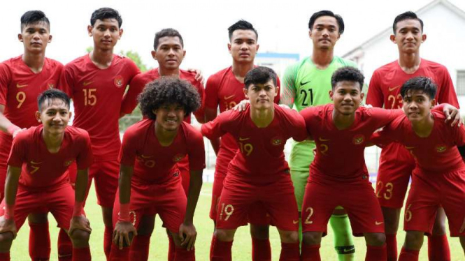 Pemain Timnas Indonesia U-18.