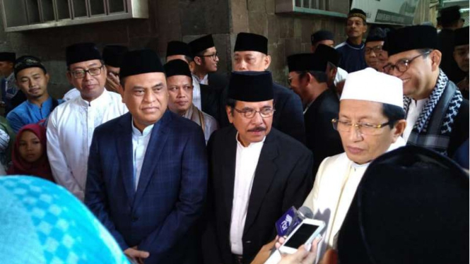 Imam Besar Istiqlal Nasruddin Umar (kanan)